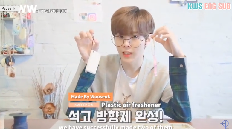 [ENG SUB] 200314 WWW: White Day♡ Making plaster air freshener with Kim Wooseok (& Special Event)