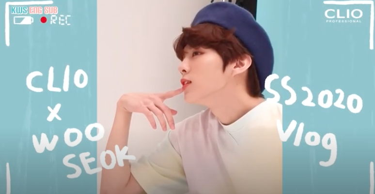 [ENG SUB] 200316 [CLIO] First male model Kim Wooseok Advertisement Set Vlog