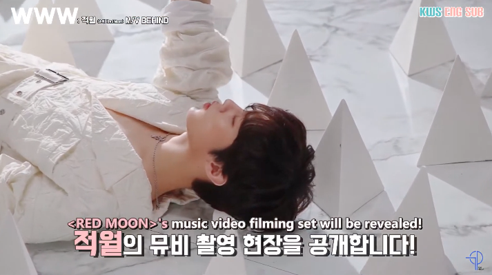[ENG SUB] WWW: Behind the scenes of the music video shoot for “KIM WOO SEOK” (Red Moon)!
