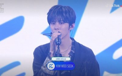 Kim Wooseok at the Soba Music Awards 2020